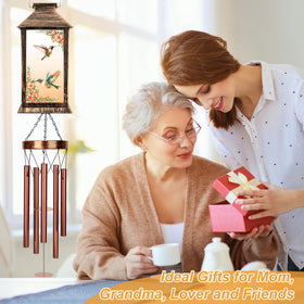 YHmall wind chimes hummingbird pattern enhances outdoor decor with gentle tones.