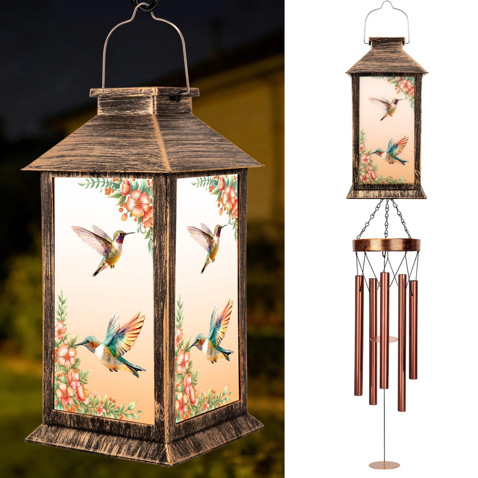 YHmall wind chimes outside 37-inch design adds ambient garden charm.