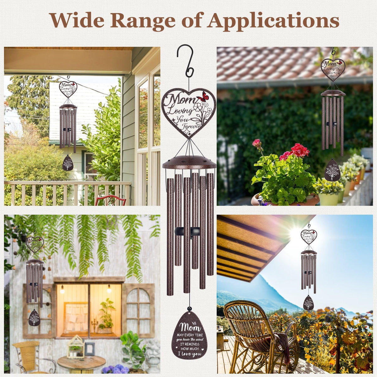 YHmall six aluminum tubes for durable outdoor use.