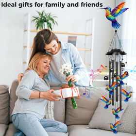 YHmall wind chimes include a sturdy hook for easy outdoor hanging.