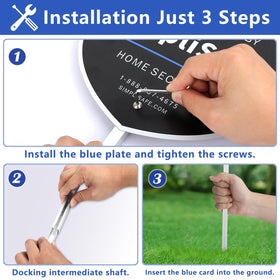 YHMYOALU aluminum stake assembly simplifies outdoor setup.