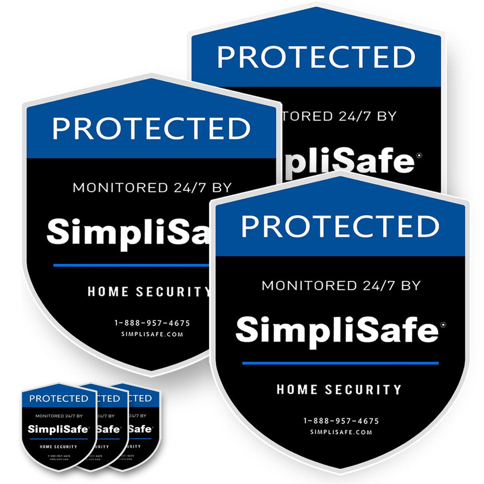 YHMYOALU yard sign shield for SimpliSafe with high visibility and durable build.