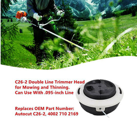 Dual-pack packaging of yhoparts C26-2 trimmer heads
