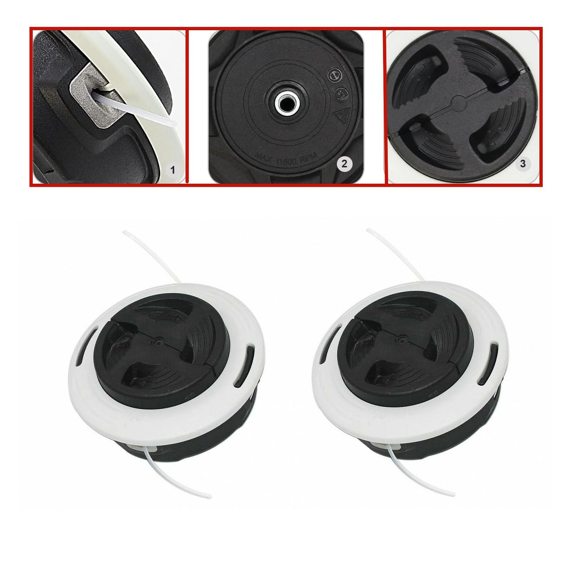 Easy installation via eyelets and knob on C26-2 head