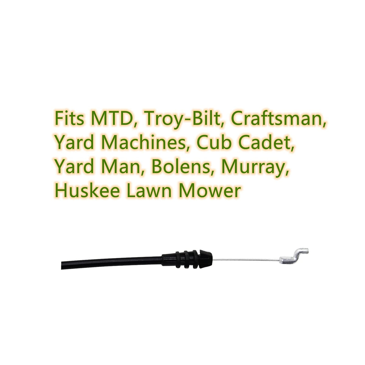 YHOParts conduit length 38-1/4 inches for tidy cable routing.