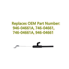 YHOParts zone-control cable 51 inches for precise mower control.