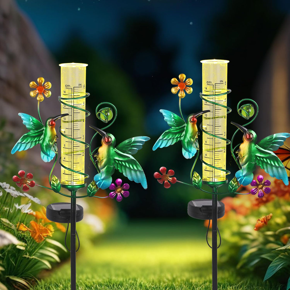 YHSOLAR hummingbird decor enhances yard aesthetics.