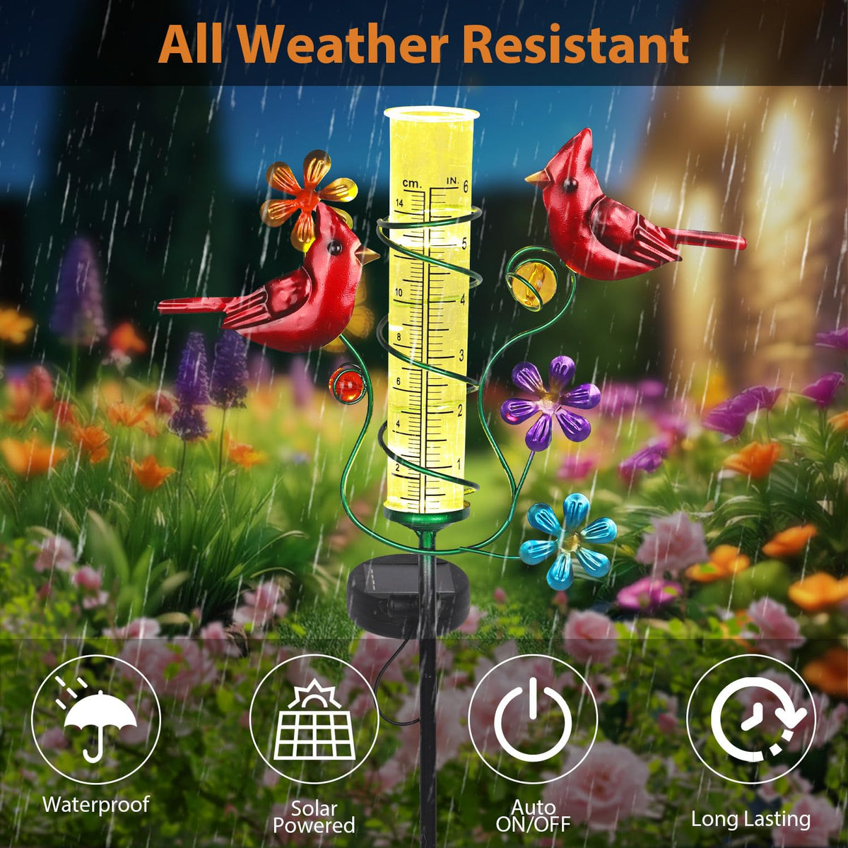 YHSOLAR 30-inch tall stake keeps readings easy to see