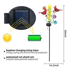YHSOLAR rain gauge features oversized numerals for quick readings