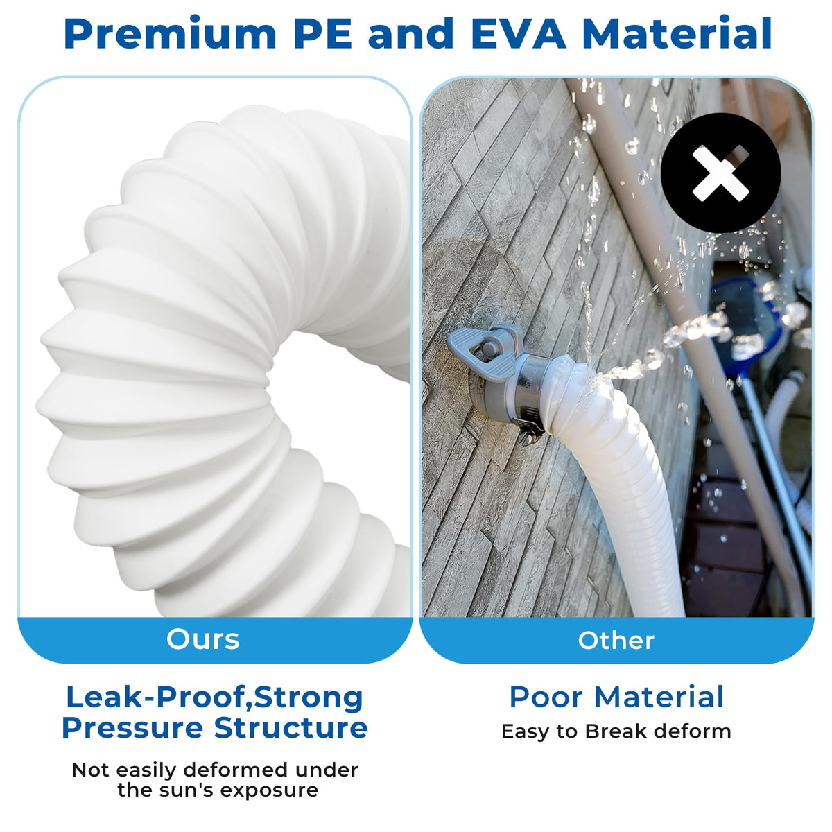 YHSXLG pool hose compatibility with pumps 603 and 637 for a tailored fit