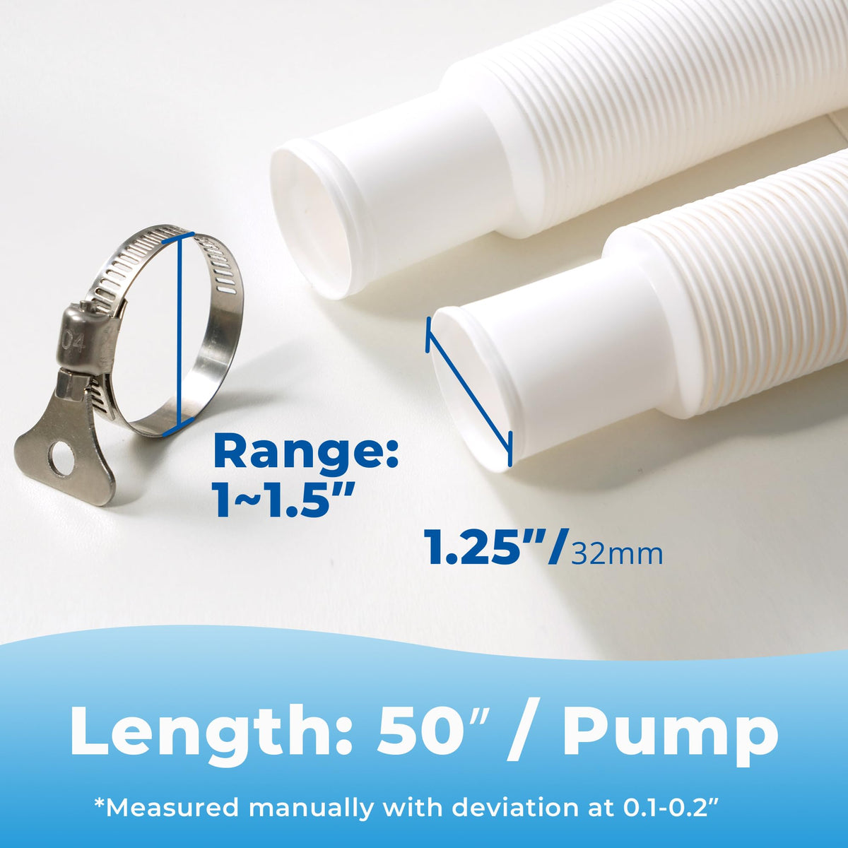 YHSXLG complete hose kit supports quick pool setup outdoors.