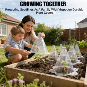 Yhtpouqe animal-protection garden cloche guards seedlings from animals
