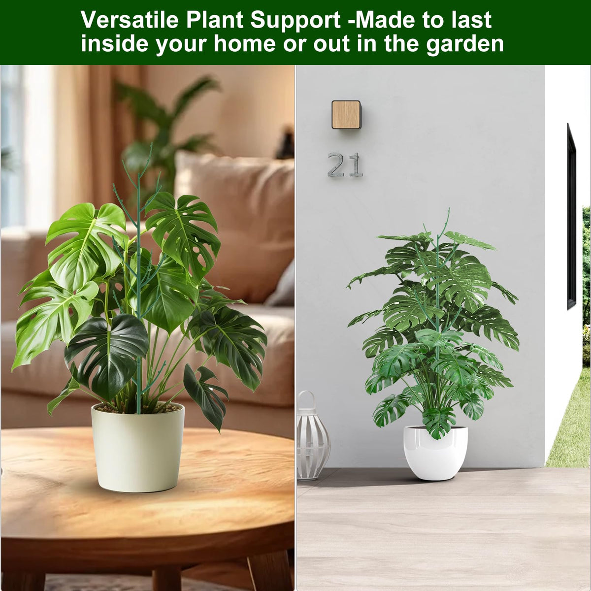 Yhtpouqe garden stake suitable for pots and beds.