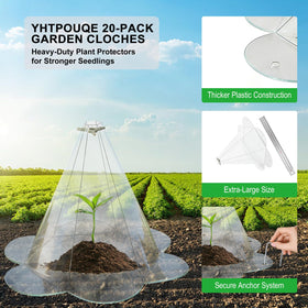 Yhtpouqe secure-anchor design keeps cloches in place during gusts