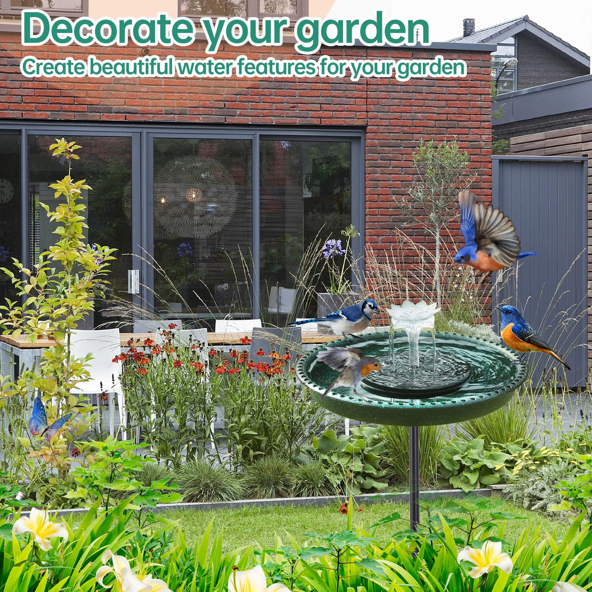 Yiabivo rust-resistant poles support a durable, weather-ready garden feature.