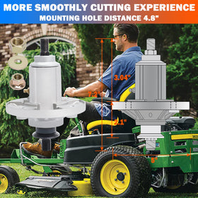 YiaChuii durable housing ensures consistent mowing performance in tough yard conditions