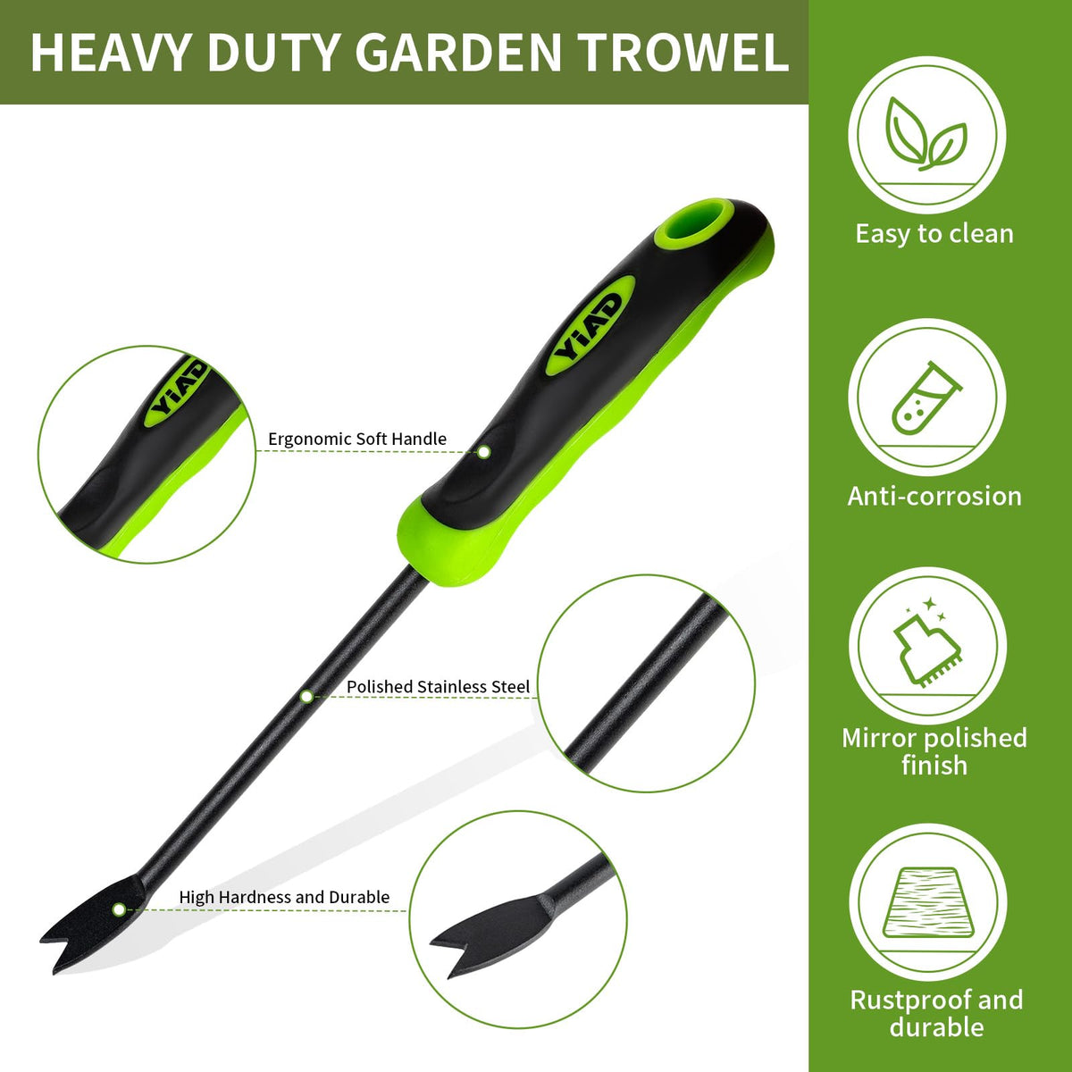 YIAD Dragon Horse ergonomic grip supporting comfortable gardening sessions.