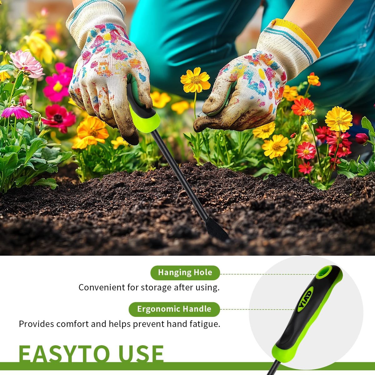 YIAD Dragon Horse one-piece V-tip ensures solid root engagement.