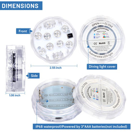 YiaMia battery-powered lights indicating battery replacement for uninterrupted glow.