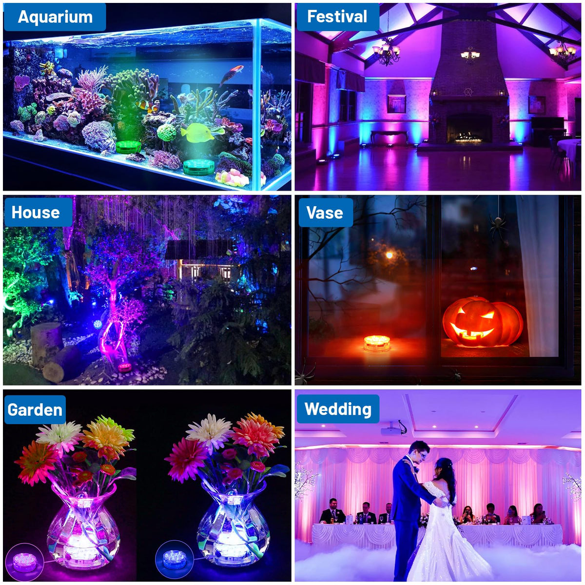 YiaMia IP68 waterproof lights installed for outdoor spa and pool use.