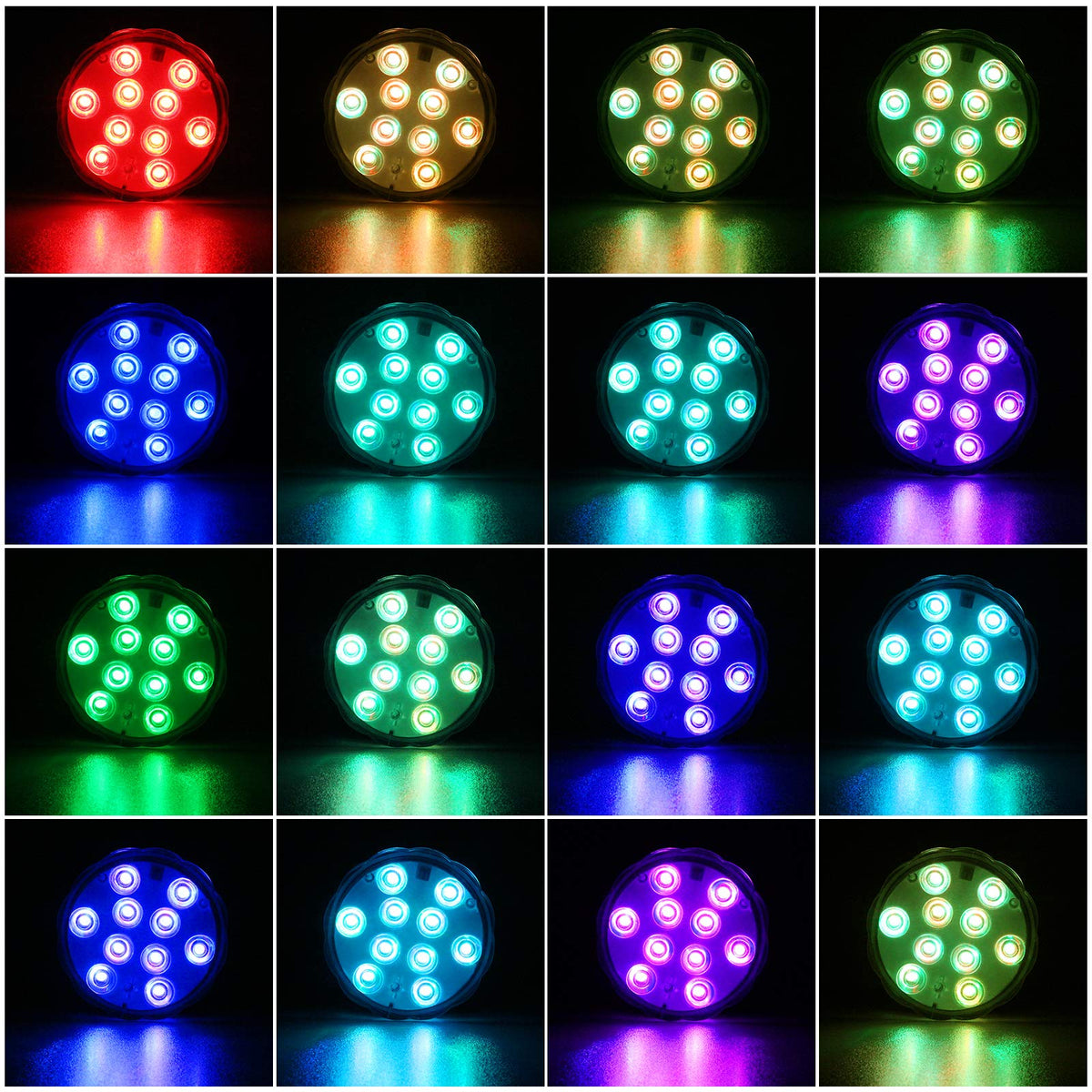Three AAA batteries power the lights for flexible placement.