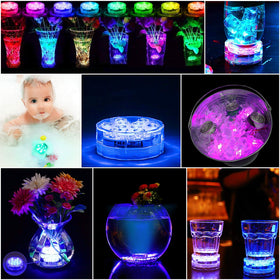 Bright waterproof LEDs with 16 color options enhance parties and weddings.