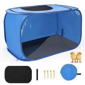 YIBOBO brooder box square pop-up view showing quick setup and roomy chick space
