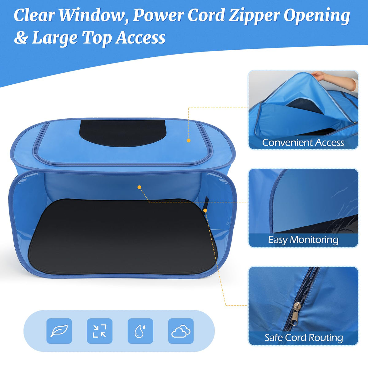 YIBOBO brooder waterproof mat keeps area dry during chick rearing