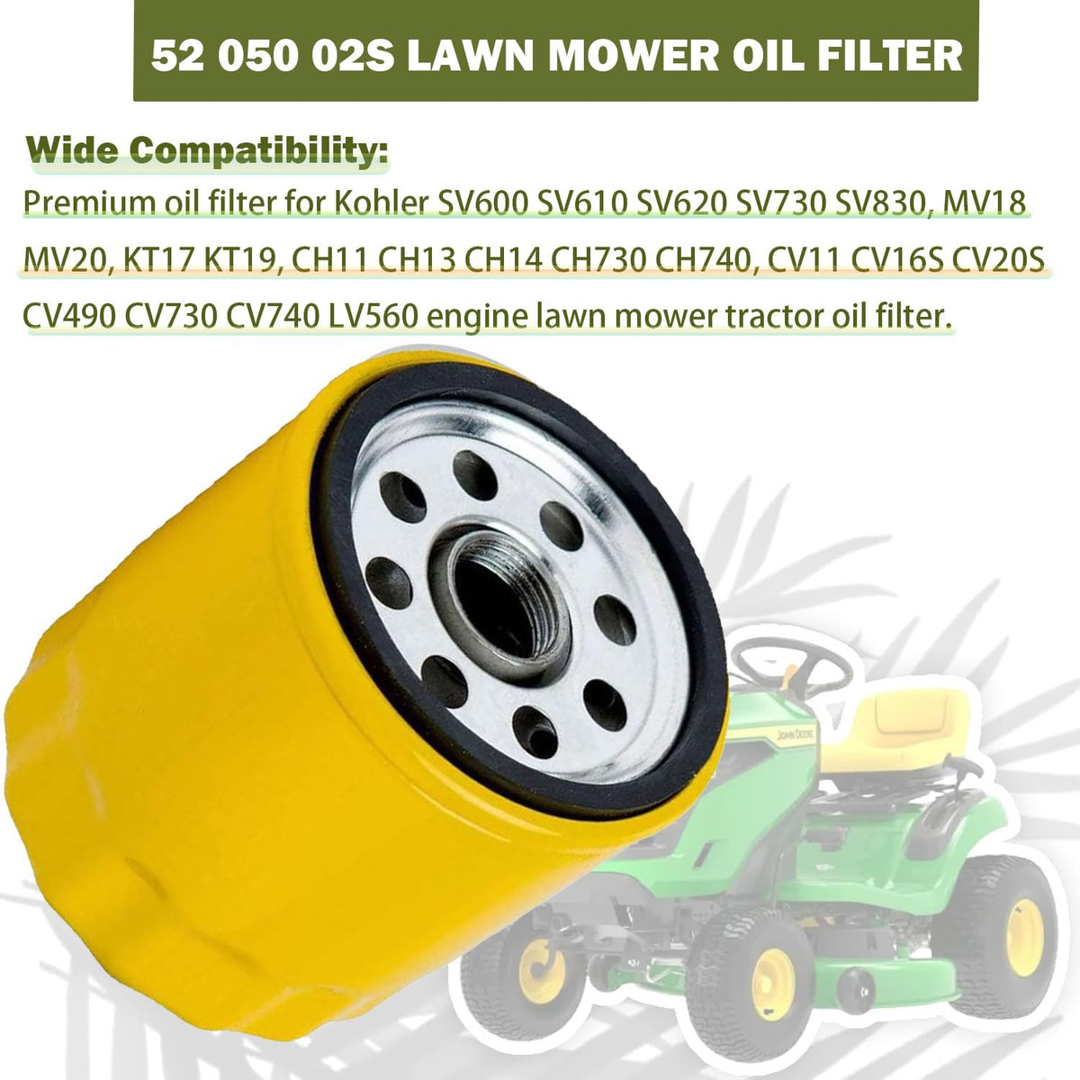 YIBOCO oil filter for Cub Cadet and Husqvarna boosts maintenance convenience.