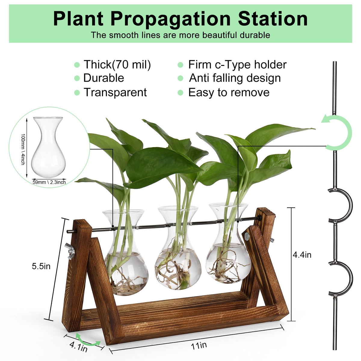 YIBOT C-shaped bracket enables quick water changes and easy cleaning