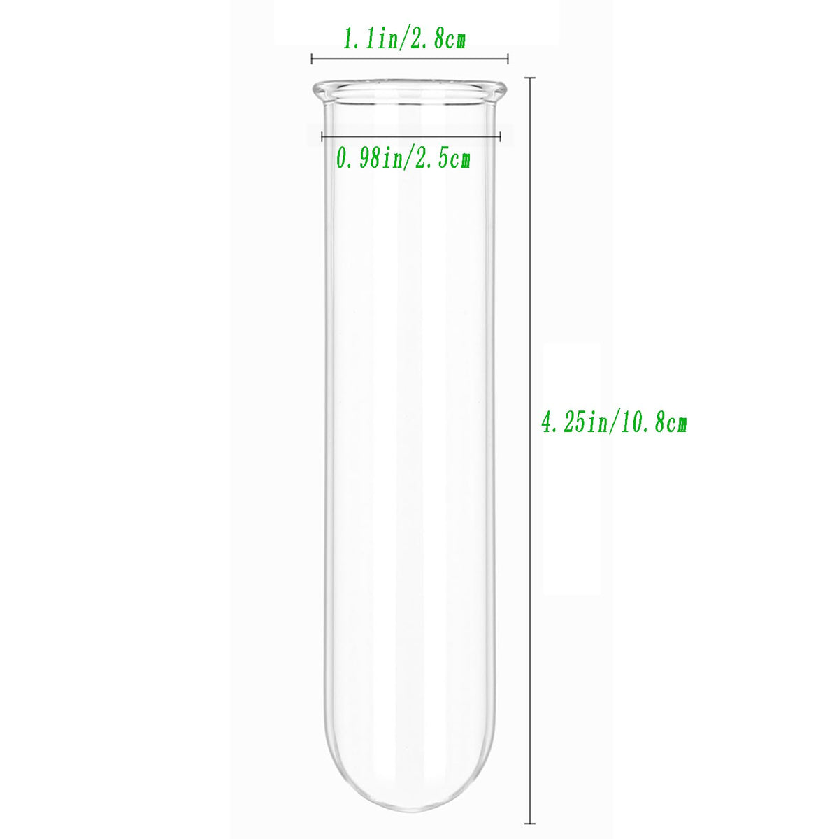YIBOT mouth-diameter 28mm tubes enable easy water level checks.