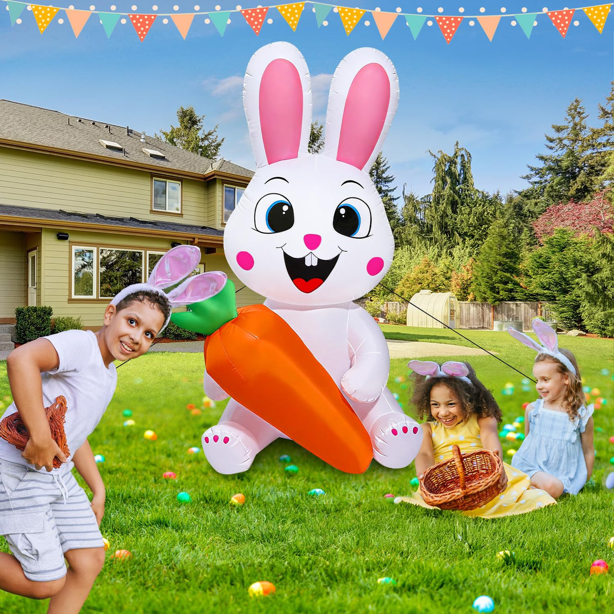 Yichuke outdoor Easter decoration enhances garden display