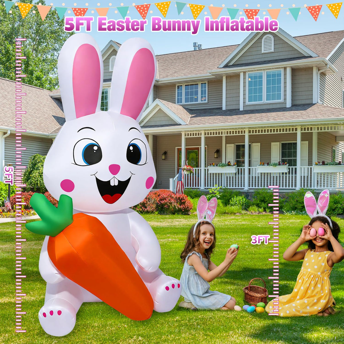 Yichuke weatherproof Easter inflatable material built for outdoor use