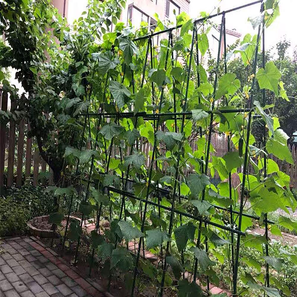 YIDIE fence-support stake anchors along a garden border