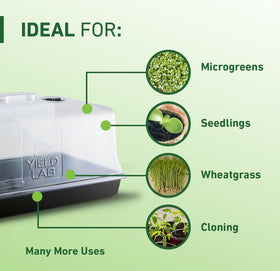 Yield Lab 7-inch dome fits 10x20 trays for streamlined setups