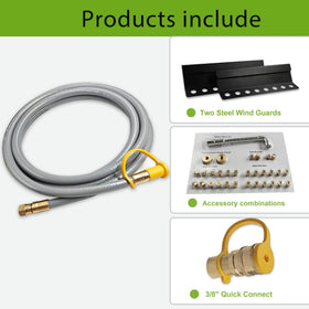 Yigiao compatible kit fits Blackstone 28, 30, and 36 inch grills.