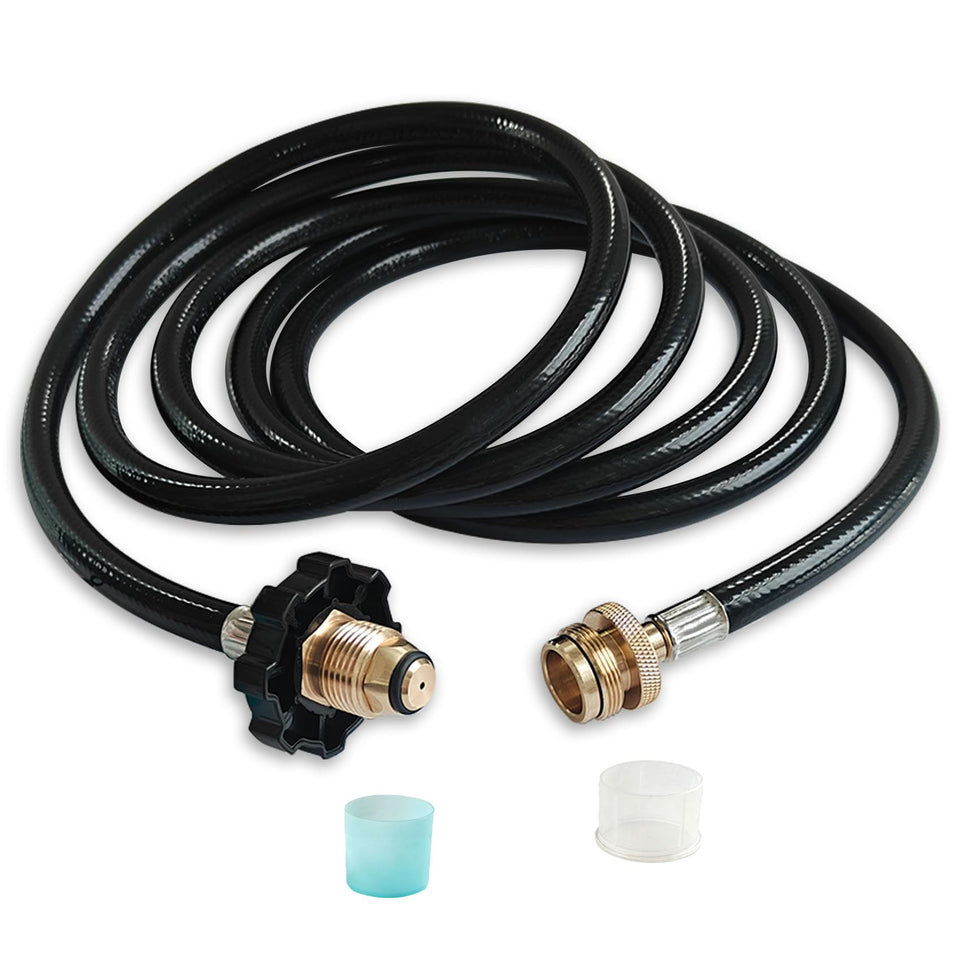 Yigiao F273704 10ft propane hose connectors for Mr Heater, versatile indoor and outdoor heating connections.