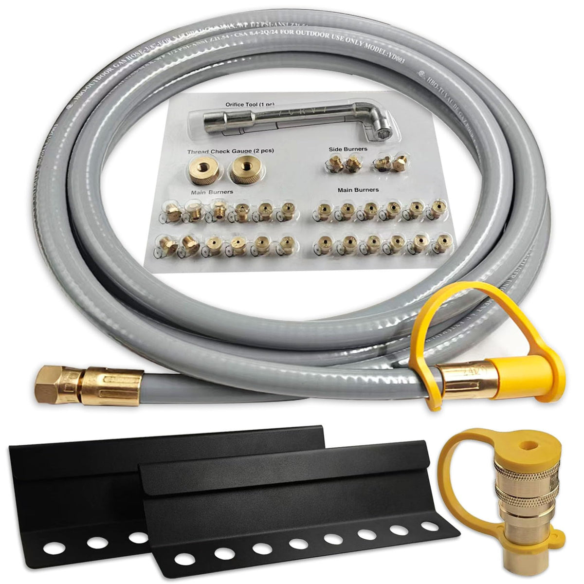 Yigiao natural gas hose 10ft for Blackstone conversion, easy retrofit.