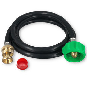 Yigiao Weber adapter hose 6ft setup for easy grill connection.