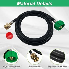 Yigiao Weber Q-series compatible adapter hose for versatile outdoor cooking.