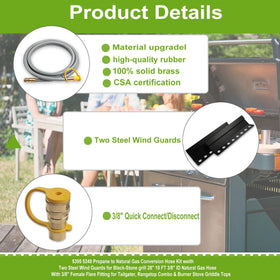 Yigiao wind guards for steadier flame on Blackstone grills.