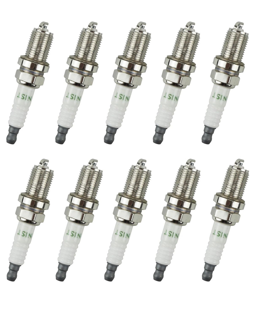 YIGUCS RC12YC spark plug pack of 10 for versatile equipment compatibility.
