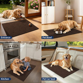 YIHOUSE door mat pet-friendly durability handles muddy paws.