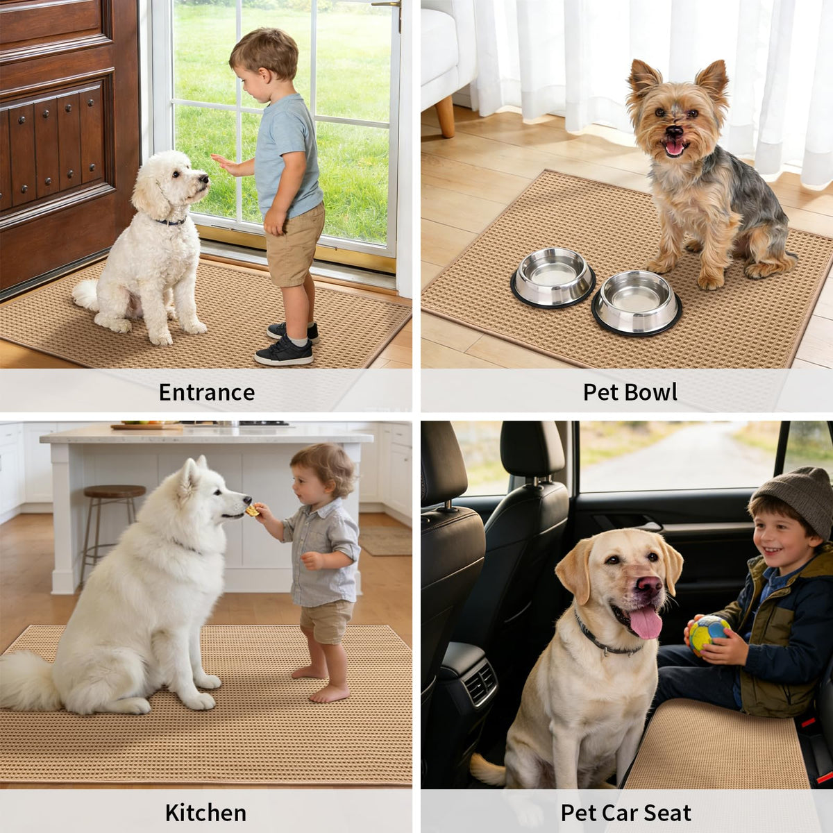 YIHOUSE indoor door mat 24-36 absorbs moisture quickly for dry floors