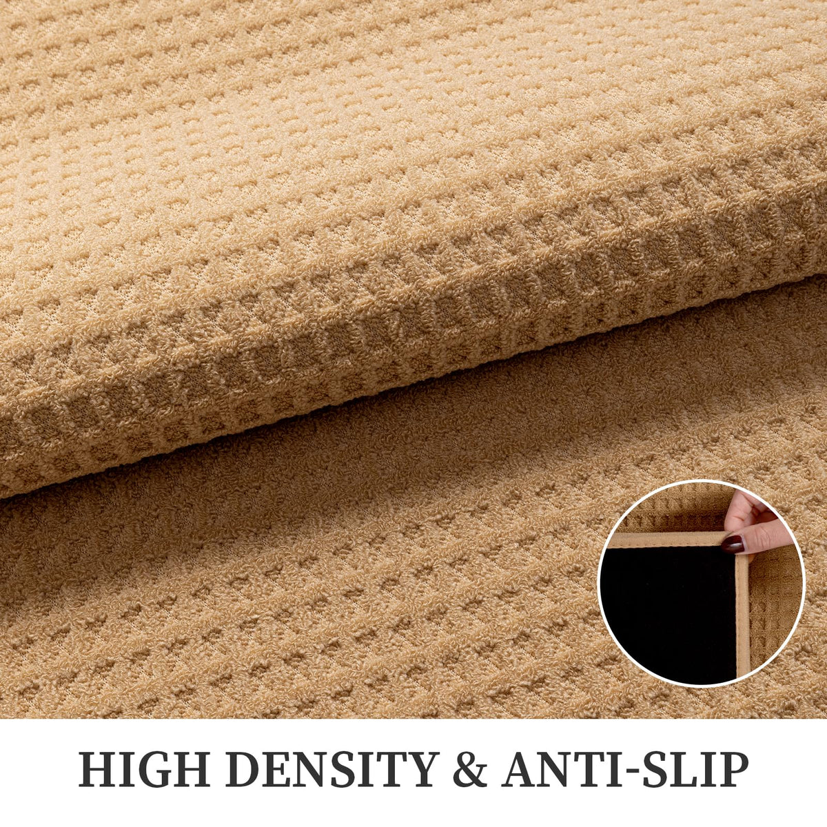 YIHOUSE indoor door mat 24-36 non-slip backing keeps mat in place on tiled floors