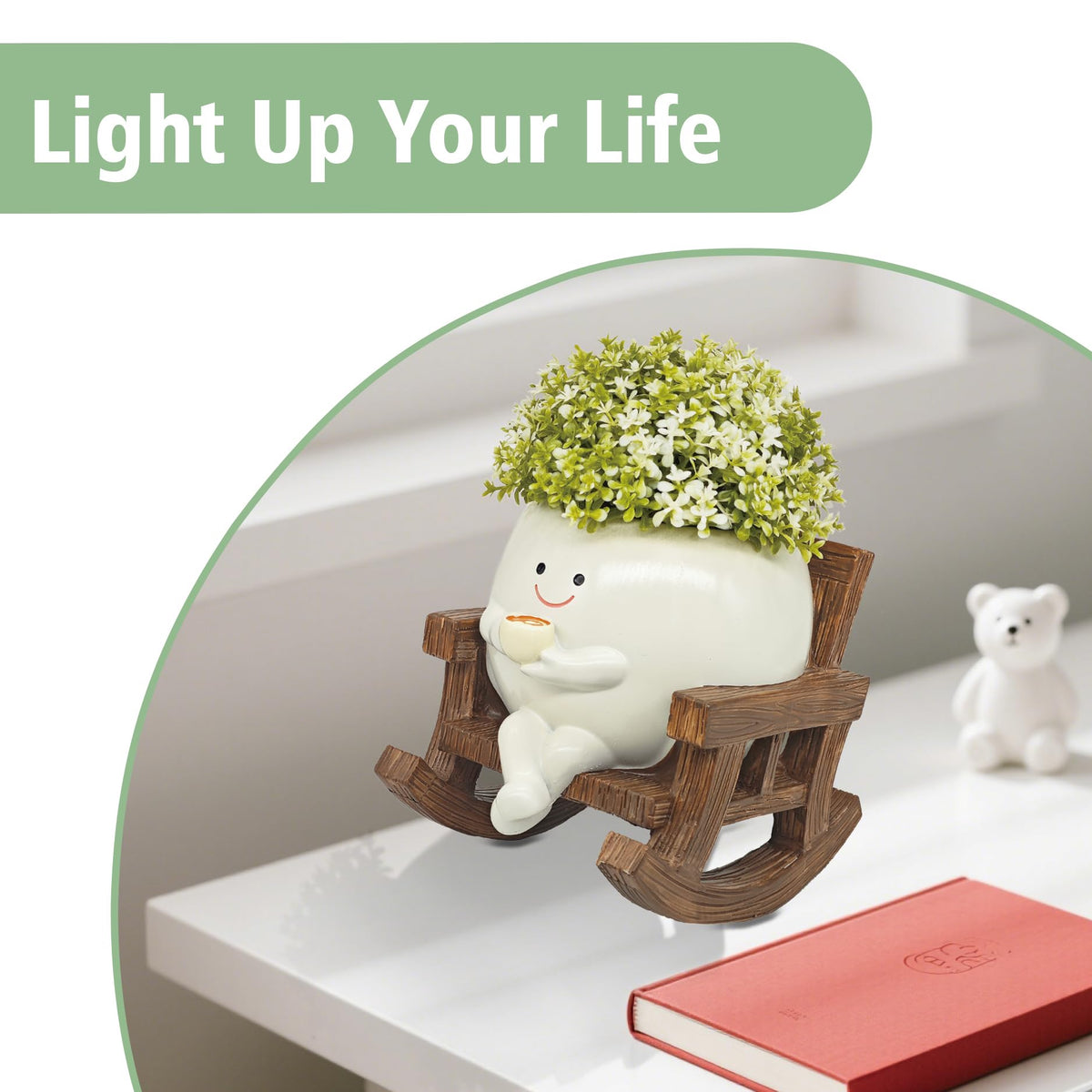 yiilead gift idea smiley planter adds charm for plant lovers