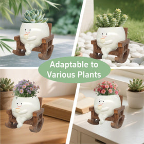 yiilead indoor outdoor plant pot suitable for patio or living room