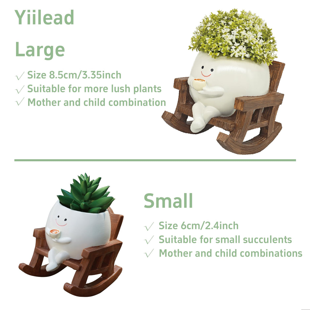 yiilead planter with drainage hole supports healthy plant growth