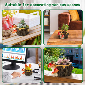 Yiiwinwy gift-ready succulent pot with woodland charm for plant lovers