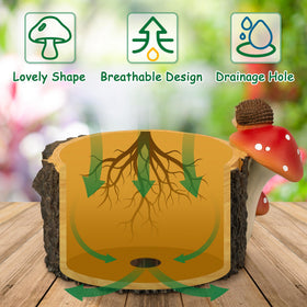 Yiiwinwy durable resin hedgehog pot ideal for long-lasting display